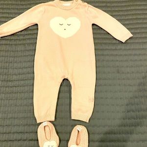 Elegant Baby on piece with matching shoes